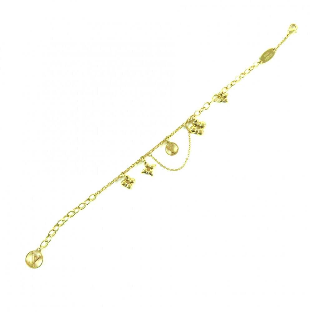 LOUIS VUITTON Gold Monogram Charm Bracelet - Picture 4 of 10